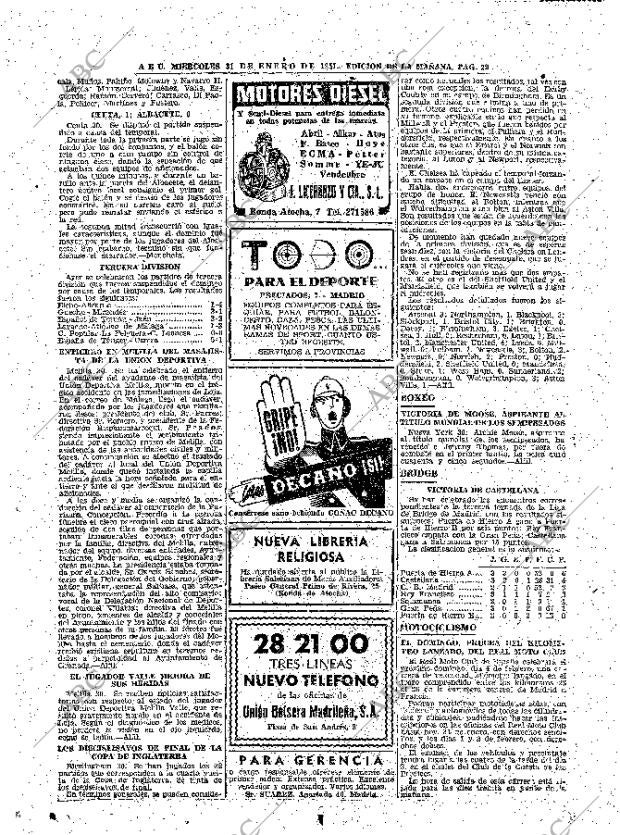 ABC MADRID 31-01-1951 página 22