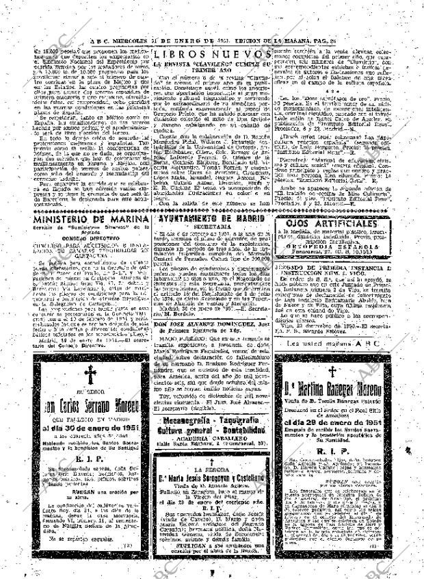 ABC MADRID 31-01-1951 página 26