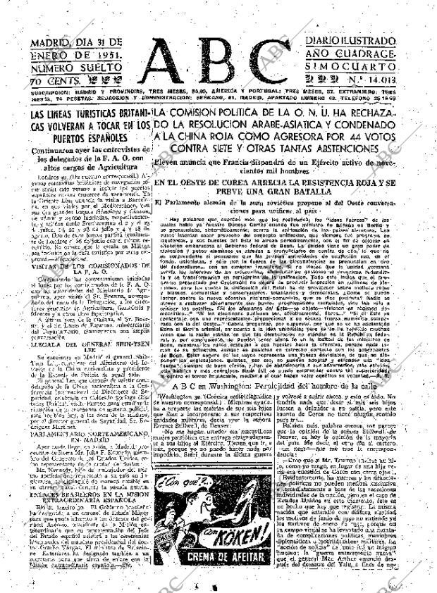 ABC MADRID 31-01-1951 página 7