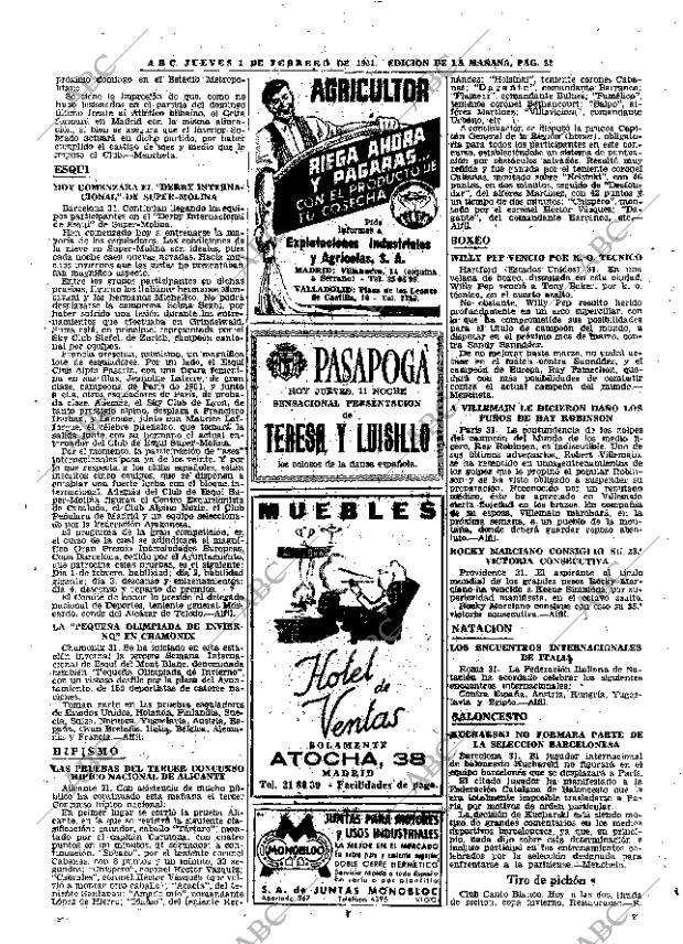 ABC MADRID 01-02-1951 página 22