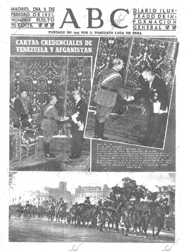ABC MADRID 02-02-1951 página 1