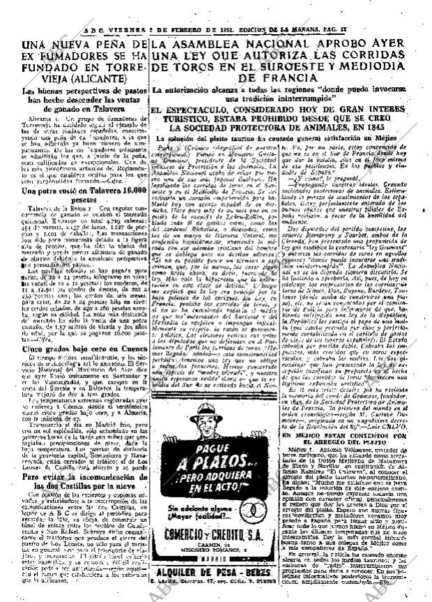 ABC MADRID 02-02-1951 página 13
