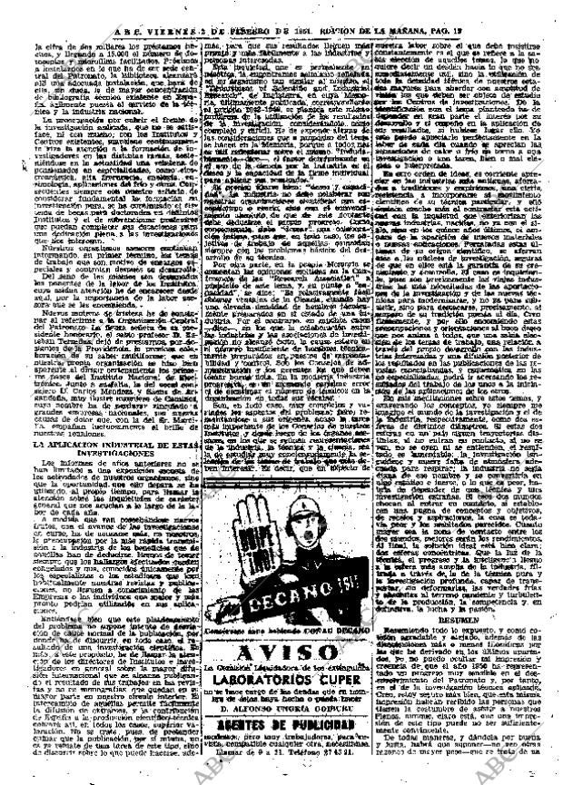 ABC MADRID 02-02-1951 página 19