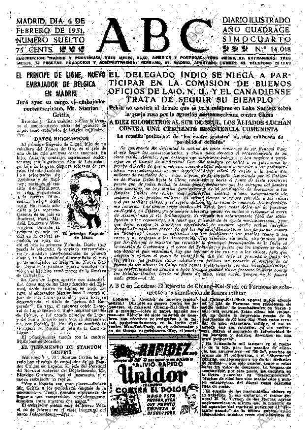 ABC MADRID 06-02-1951 página 13