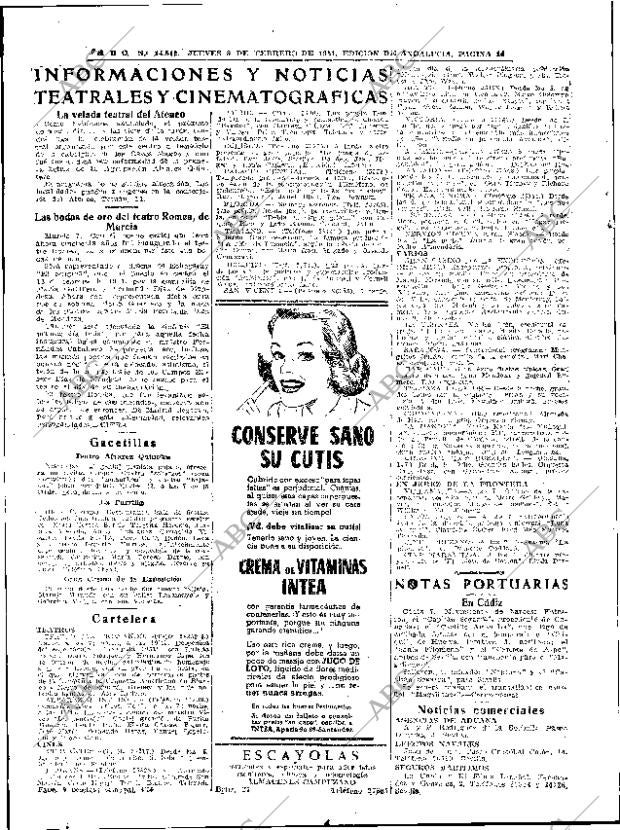 ABC SEVILLA 08-02-1951 página 14