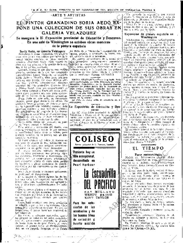 ABC SEVILLA 16-02-1951 página 9