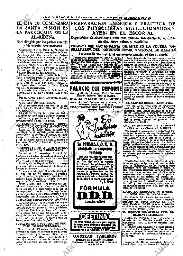 ABC MADRID 17-02-1951 página 27