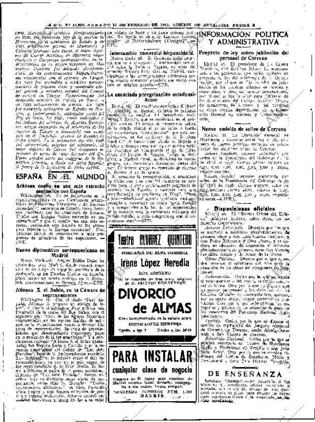 ABC SEVILLA 17-02-1951 página 4