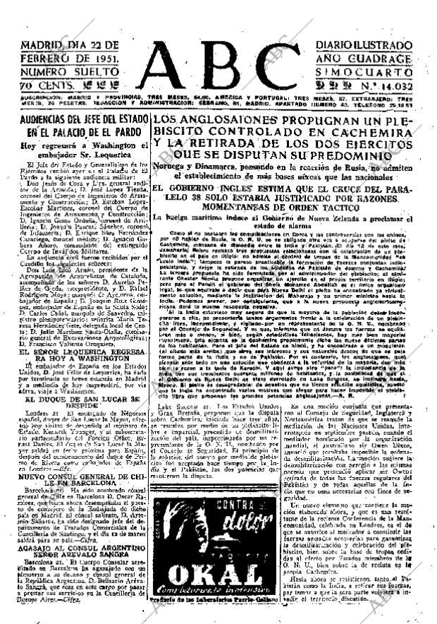 ABC MADRID 22-02-1951 página 17