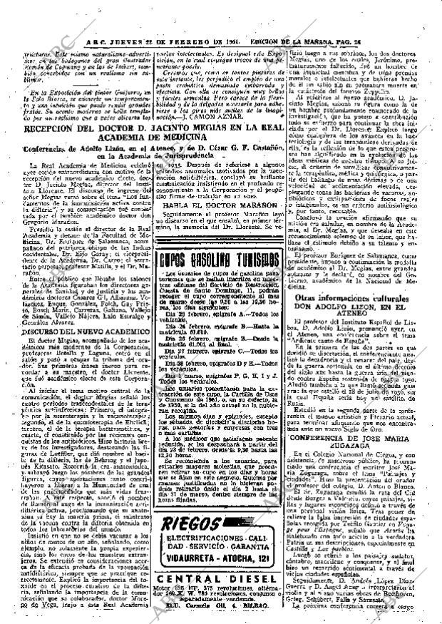 ABC MADRID 22-02-1951 página 26