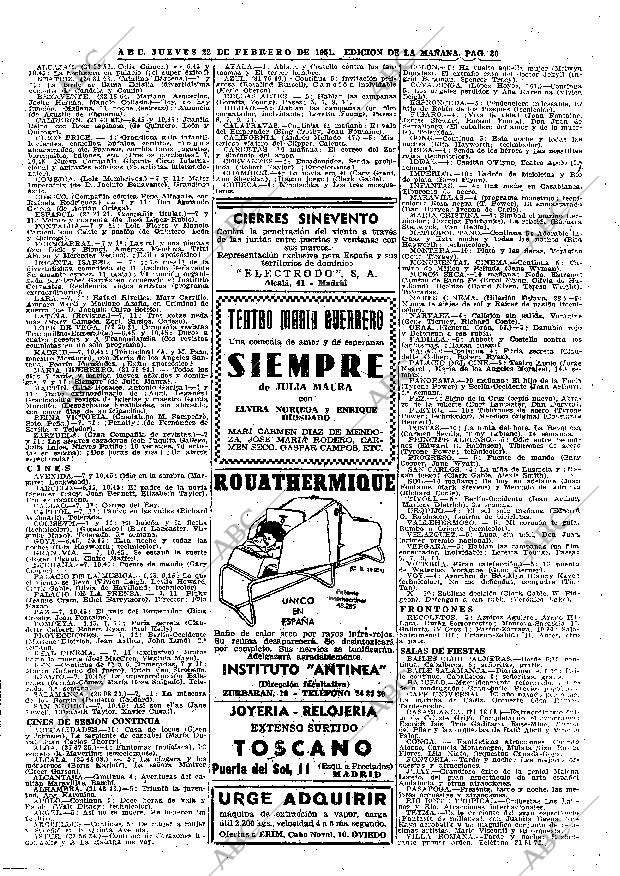 ABC MADRID 22-02-1951 página 30