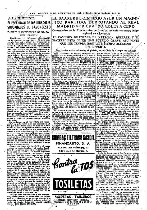 ABC MADRID 22-02-1951 página 31