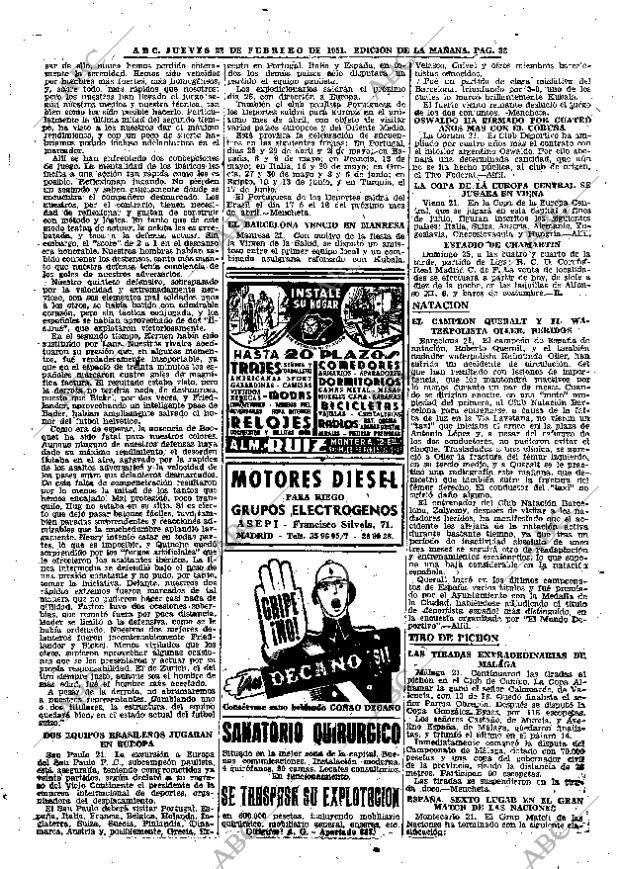 ABC MADRID 22-02-1951 página 32