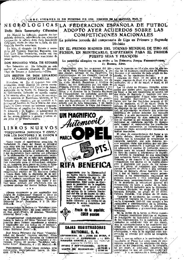 ABC MADRID 23-02-1951 página 21