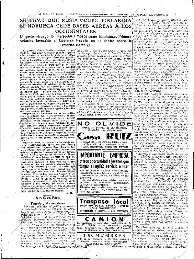 ABC SEVILLA 23-02-1951 página 5