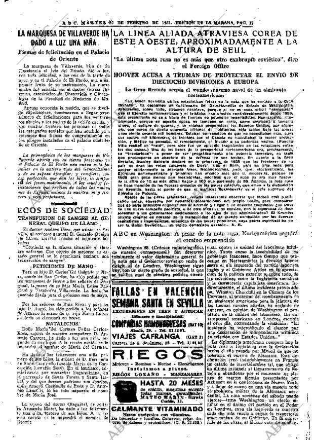 ABC MADRID 27-02-1951 página 17