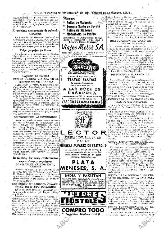 ABC MADRID 27-02-1951 página 24