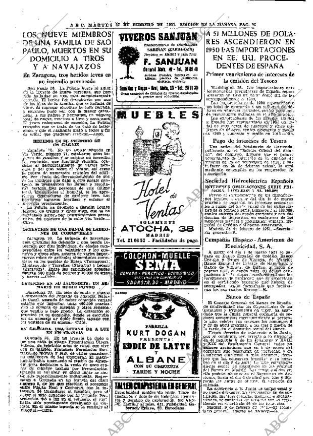ABC MADRID 27-02-1951 página 26