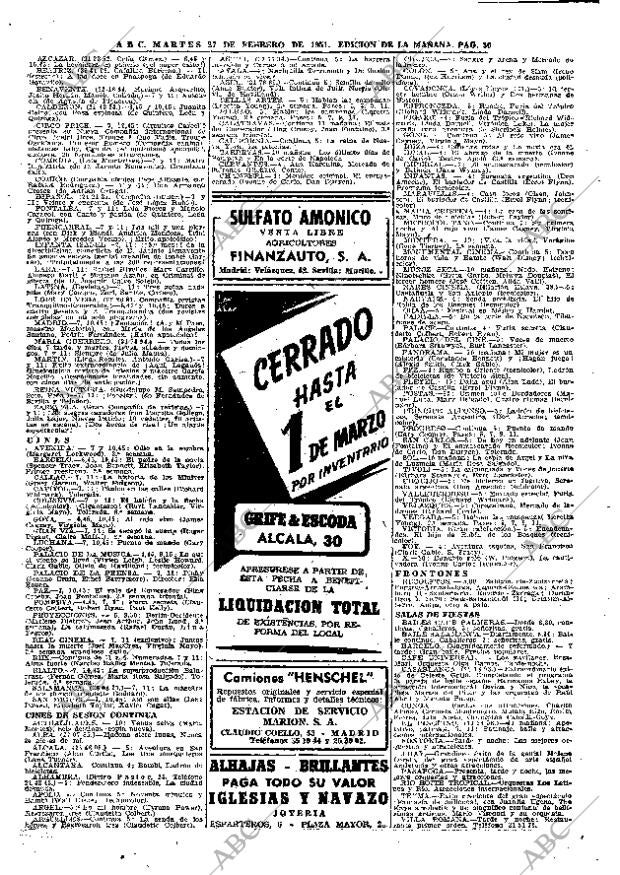 ABC MADRID 27-02-1951 página 30