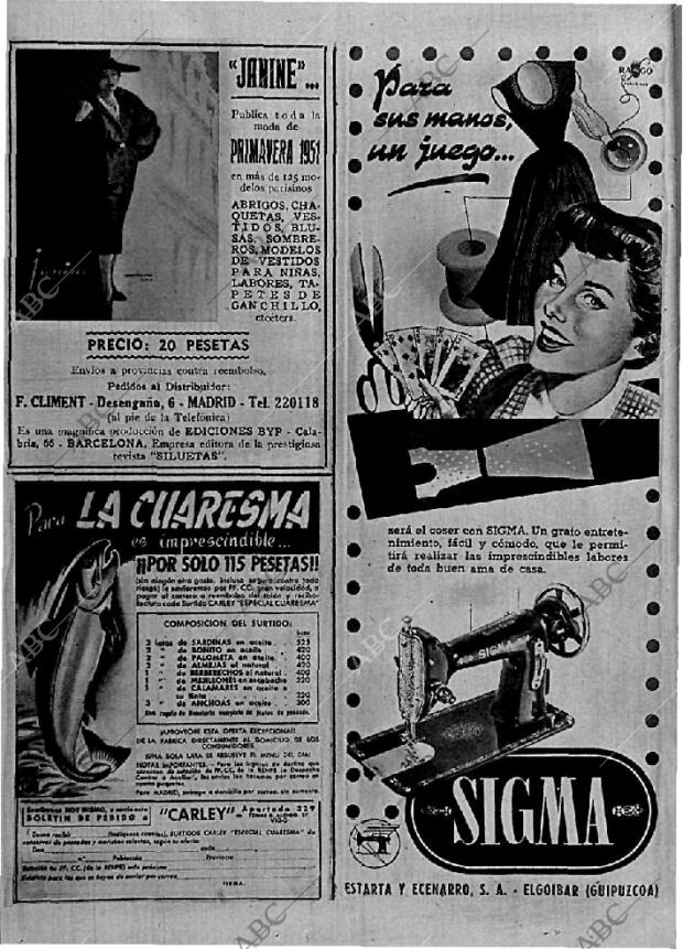 ABC MADRID 27-02-1951 página 4