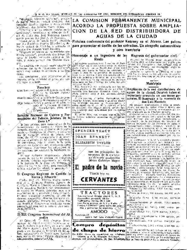 ABC SEVILLA 27-02-1951 página 11