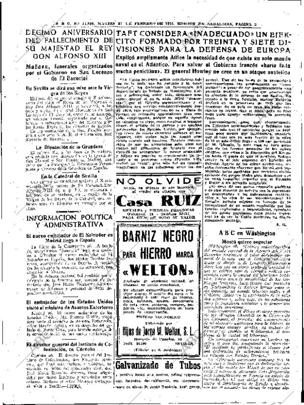 ABC SEVILLA 27-02-1951 página 5