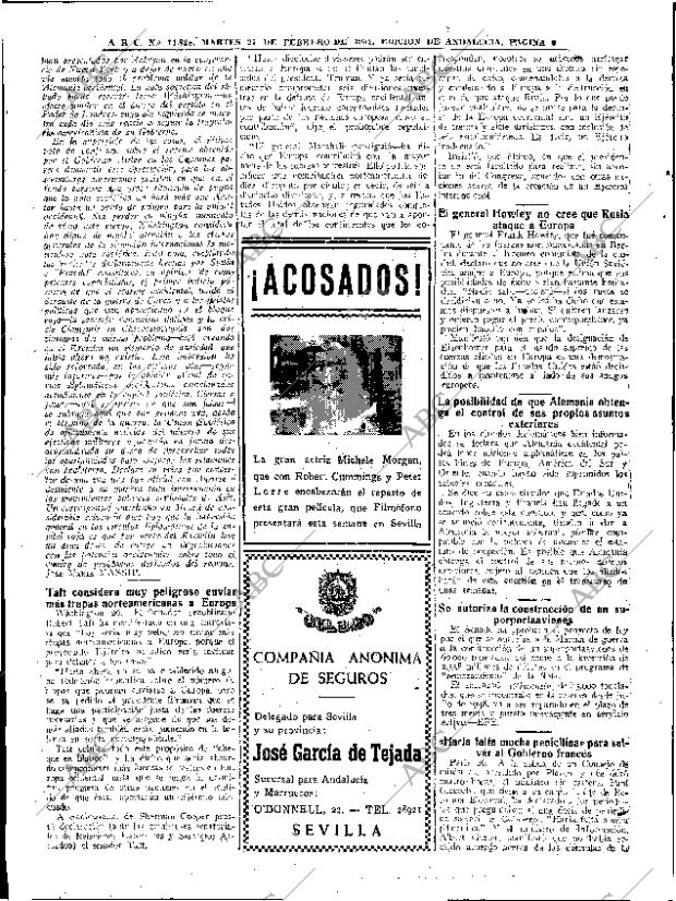 ABC SEVILLA 27-02-1951 página 6