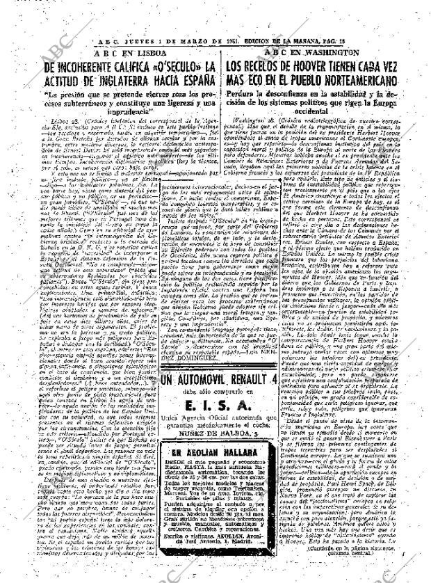 ABC MADRID 01-03-1951 página 15