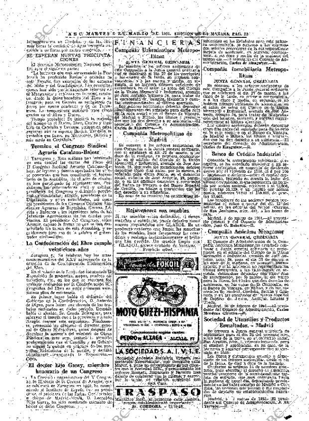 ABC MADRID 06-03-1951 página 22
