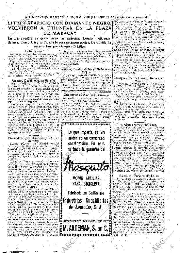 ABC SEVILLA 13-03-1951 página 16