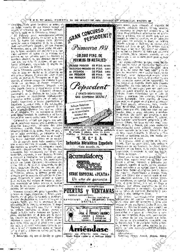 ABC SEVILLA 13-03-1951 página 20