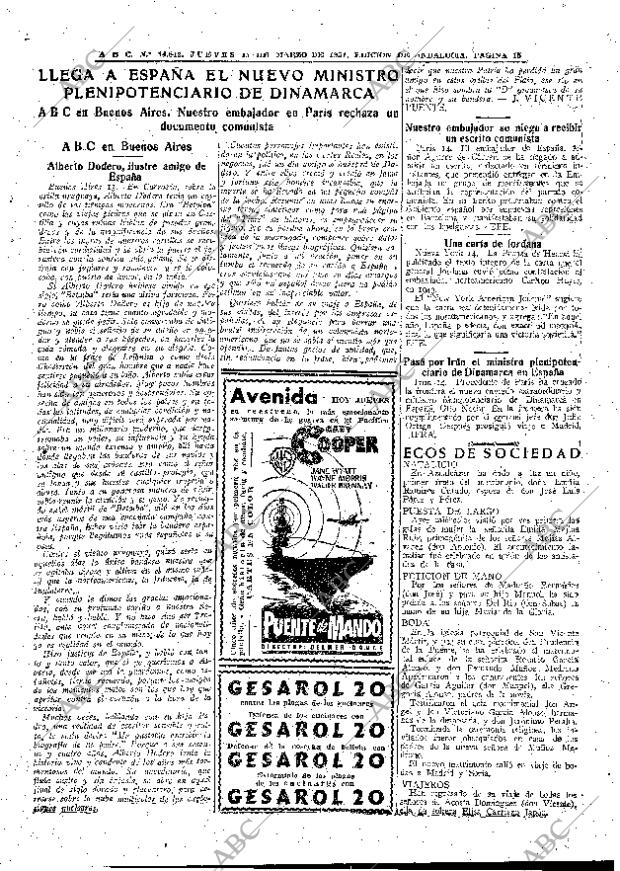 ABC SEVILLA 15-03-1951 página 15