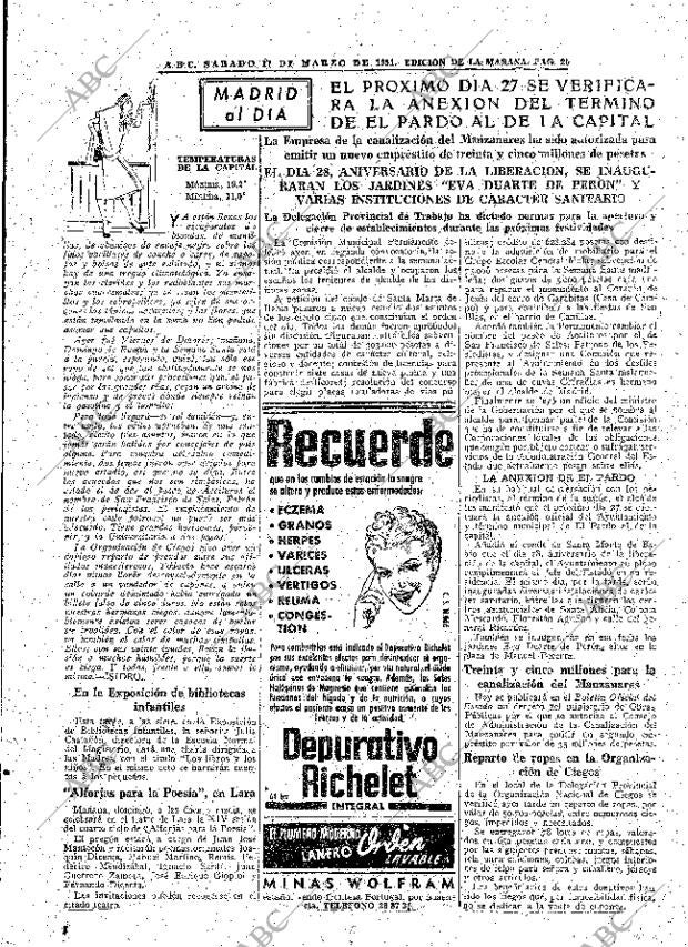 ABC MADRID 17-03-1951 página 25