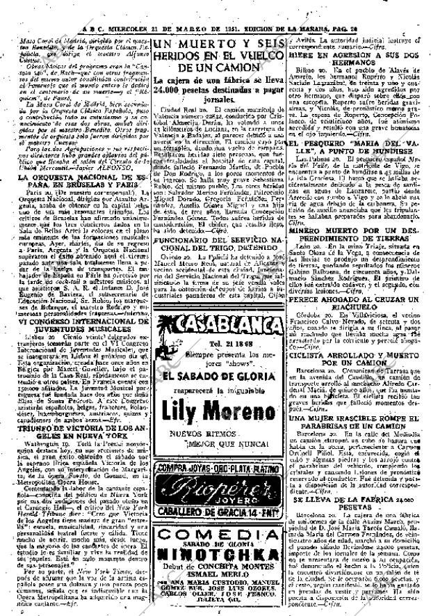 ABC MADRID 21-03-1951 página 20