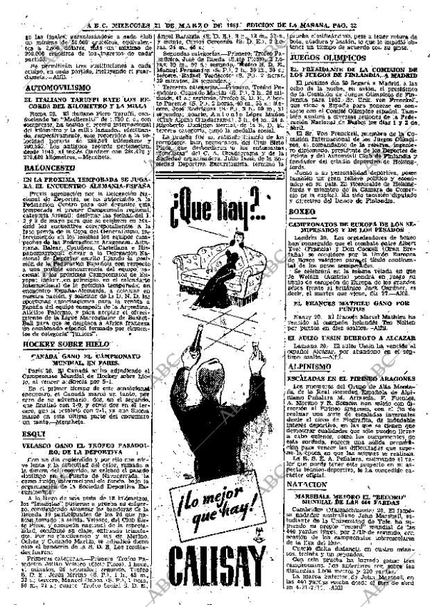 ABC MADRID 21-03-1951 página 22