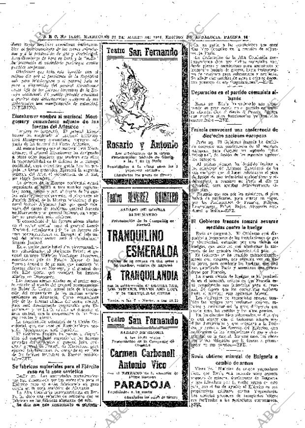 ABC SEVILLA 21-03-1951 página 14