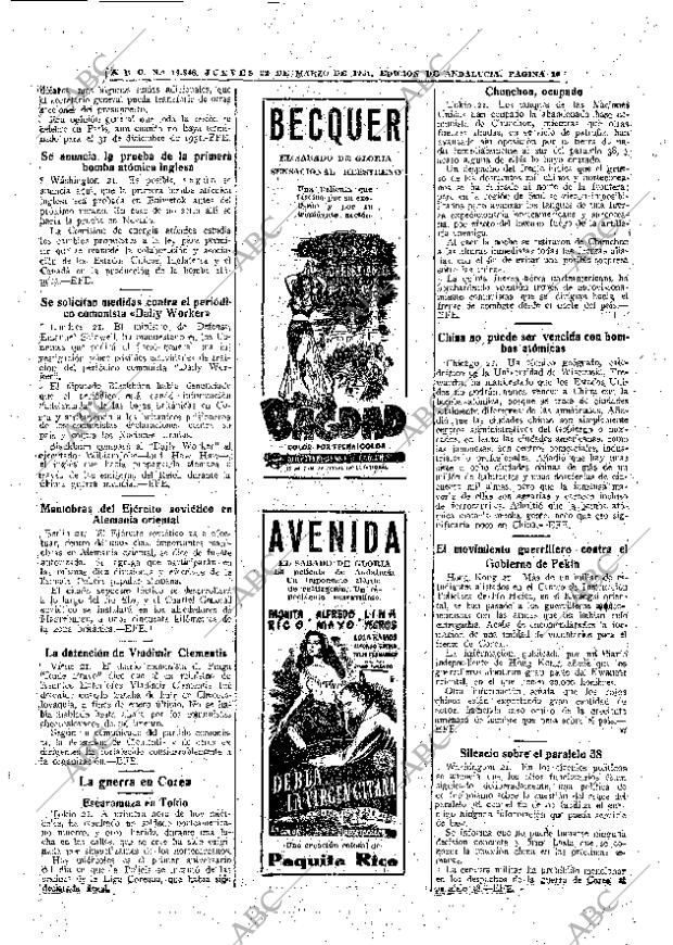 ABC SEVILLA 22-03-1951 página 16