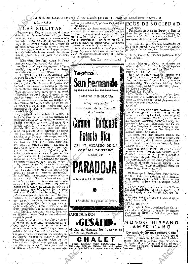 ABC SEVILLA 22-03-1951 página 17