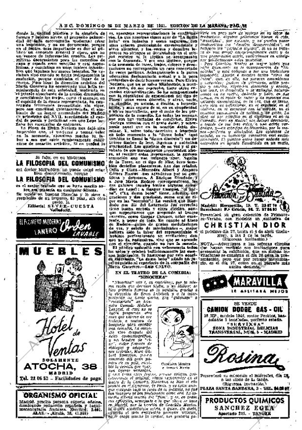 ABC MADRID 25-03-1951 página 22