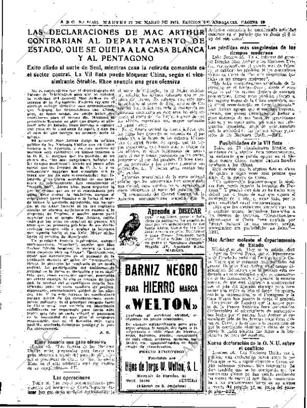 ABC SEVILLA 27-03-1951 página 13