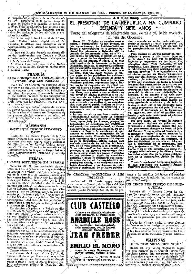 ABC MADRID 29-03-1951 página 13
