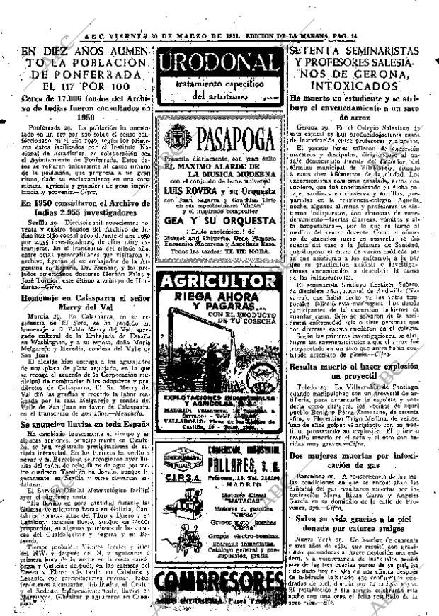 ABC MADRID 30-03-1951 página 14