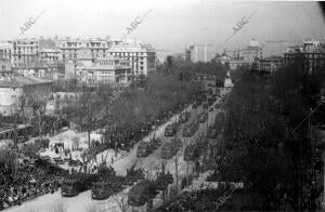 En la imagen, en el paseo de la Castellana, tras pasar la glorieta de Emilio...