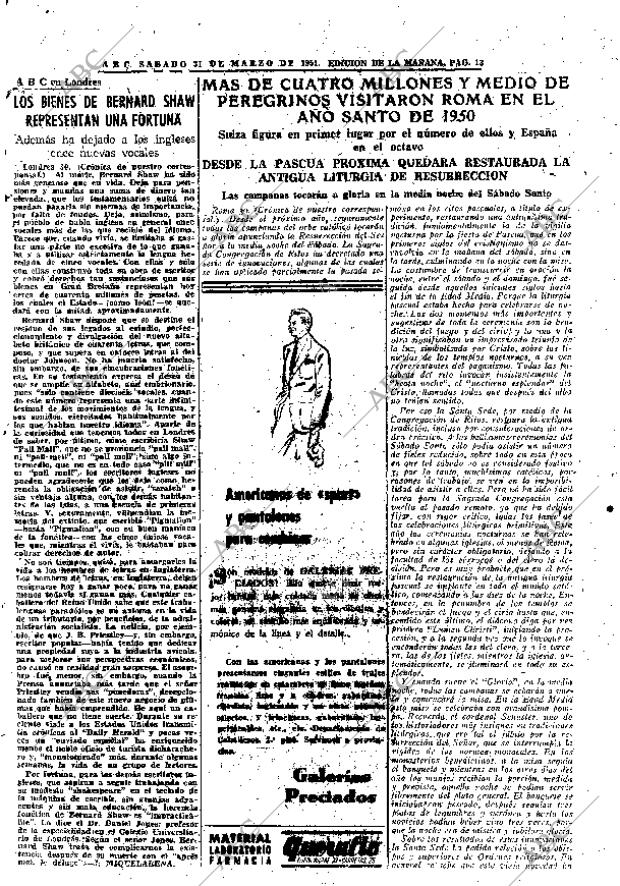 ABC MADRID 31-03-1951 página 13