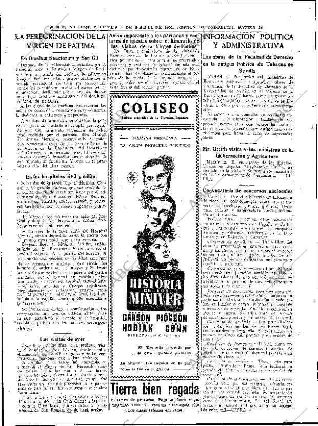 ABC SEVILLA 03-04-1951 página 14