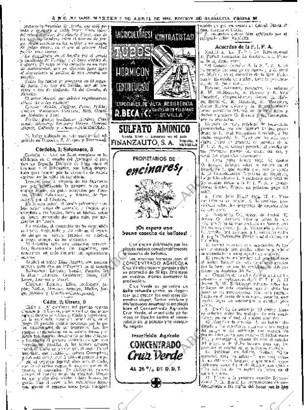 ABC SEVILLA 03-04-1951 página 20