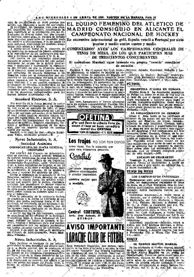 ABC MADRID 04-04-1951 página 21
