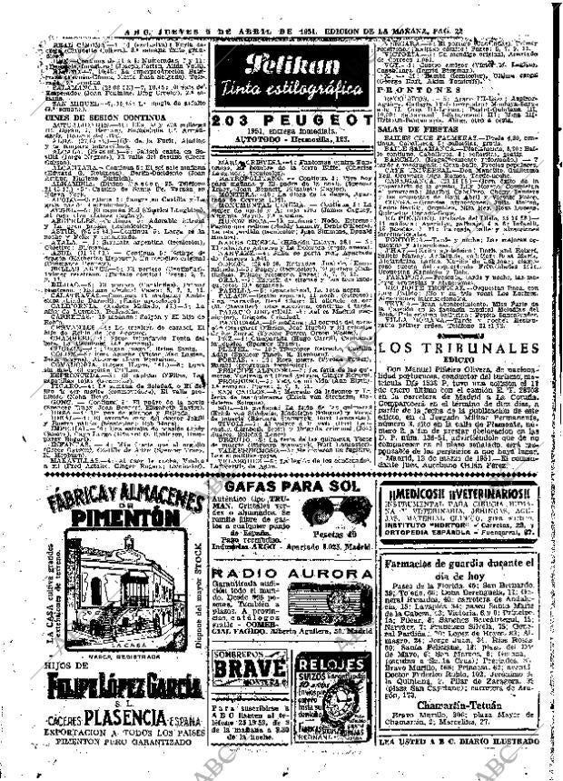 ABC MADRID 05-04-1951 página 22