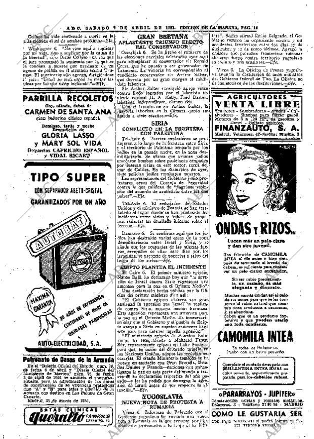 ABC MADRID 07-04-1951 página 14