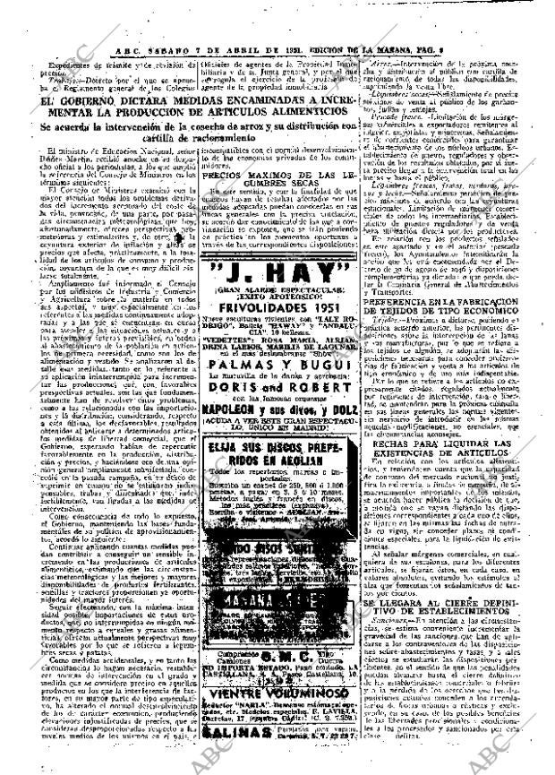 ABC MADRID 07-04-1951 página 9